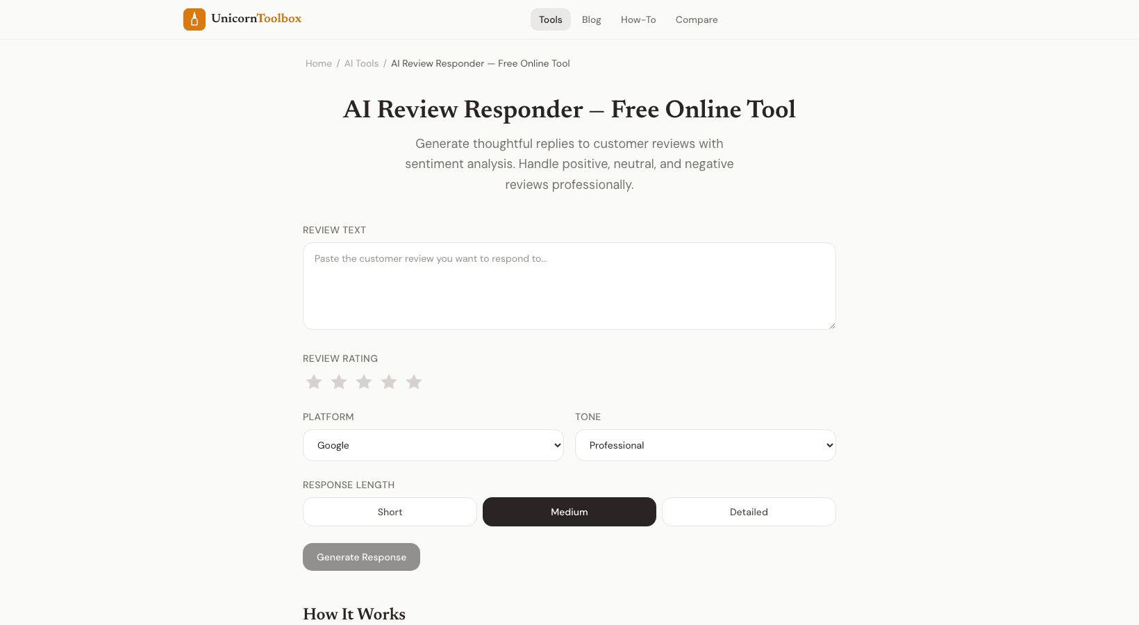 AI Review Responder: Reply to Customer Reviews With AI