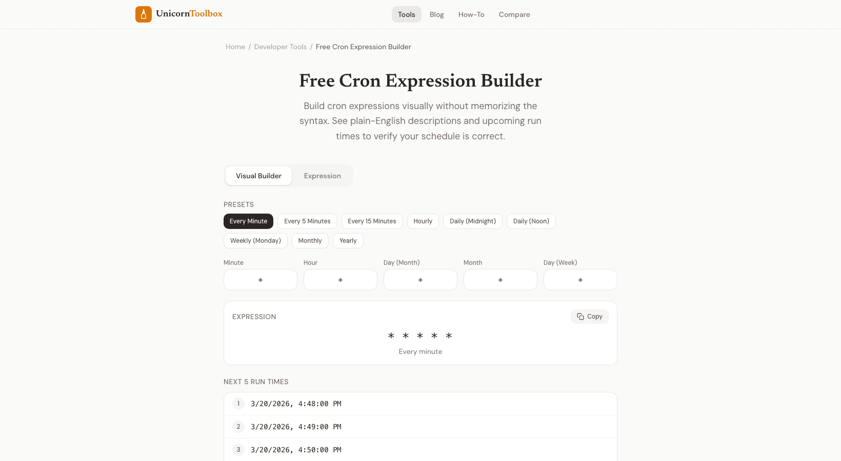 Cron Expression Builder: Create Cron Jobs Visually