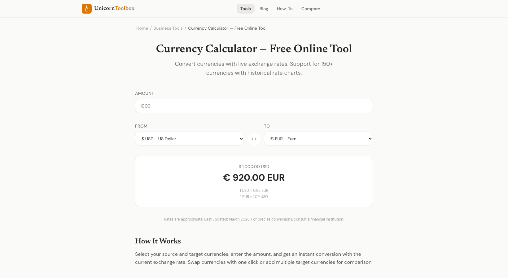 Free Currency Converter With Live Exchange Rates