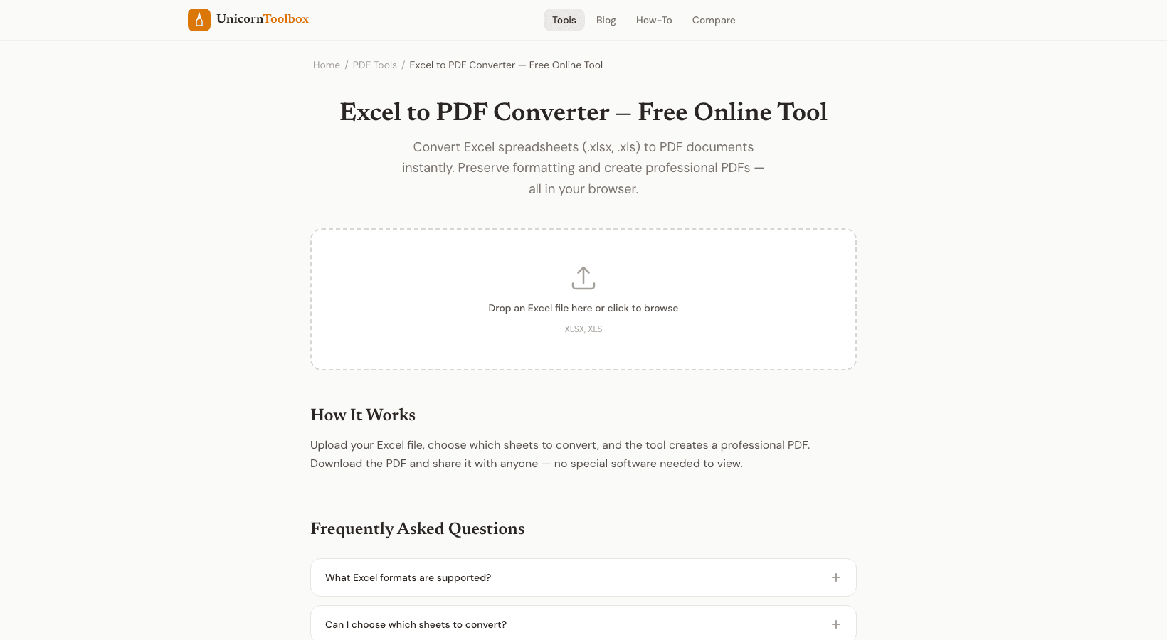 How to Convert Excel to PDF Online Free