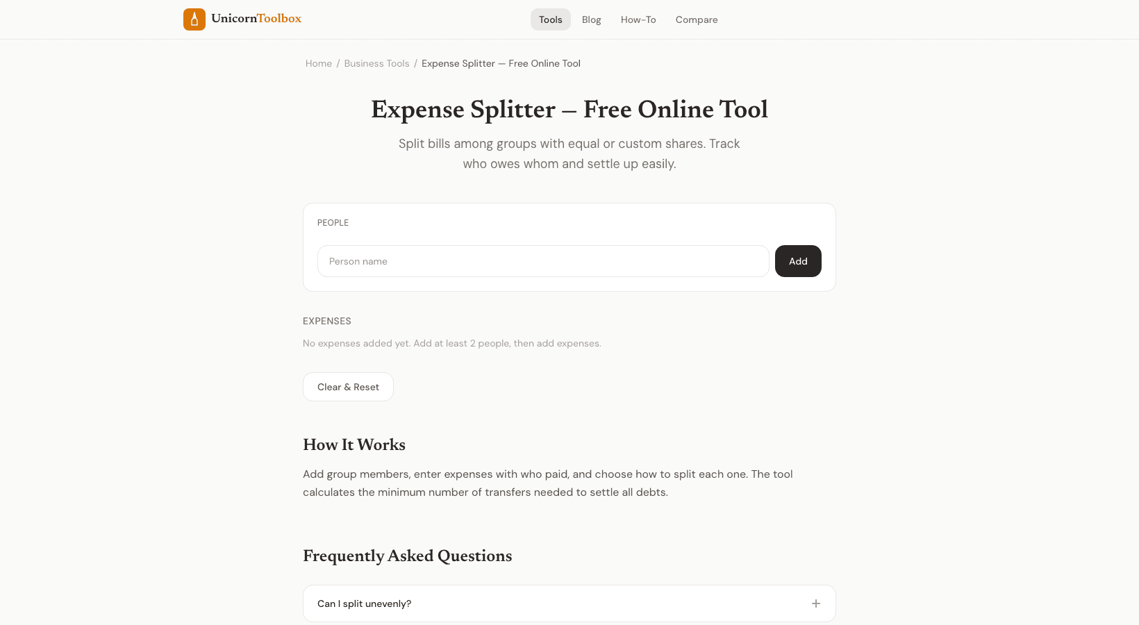 Free Expense Splitter: Split Bills With Friends Easily