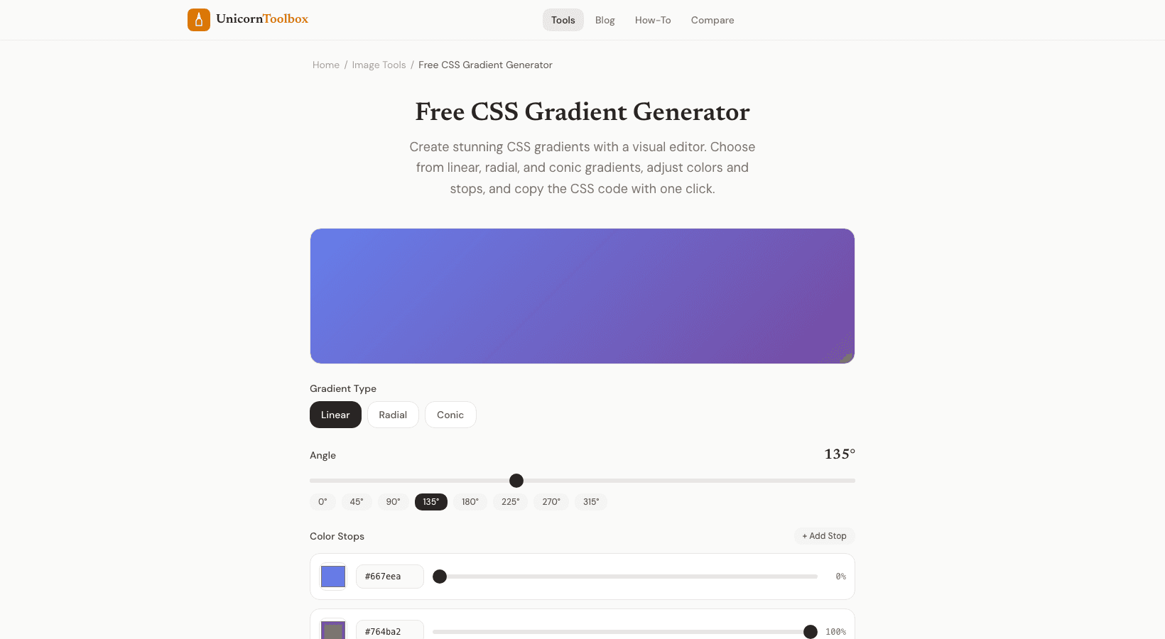 CSS Gradient Generator: Create Beautiful Backgrounds