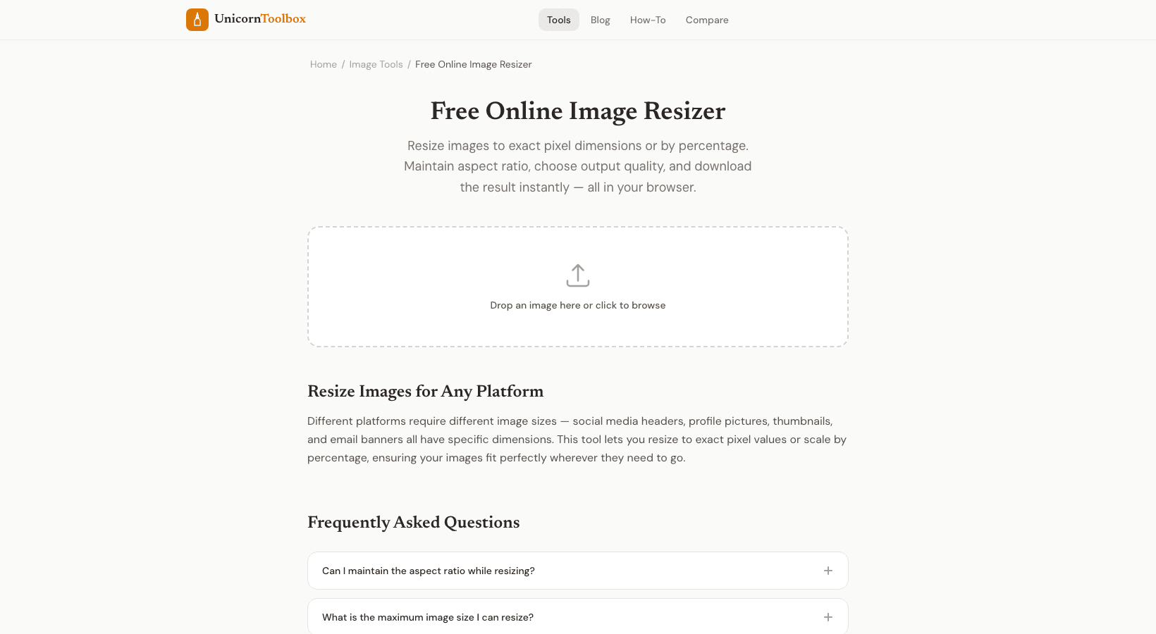 Free Online Image Resizer for Social Media