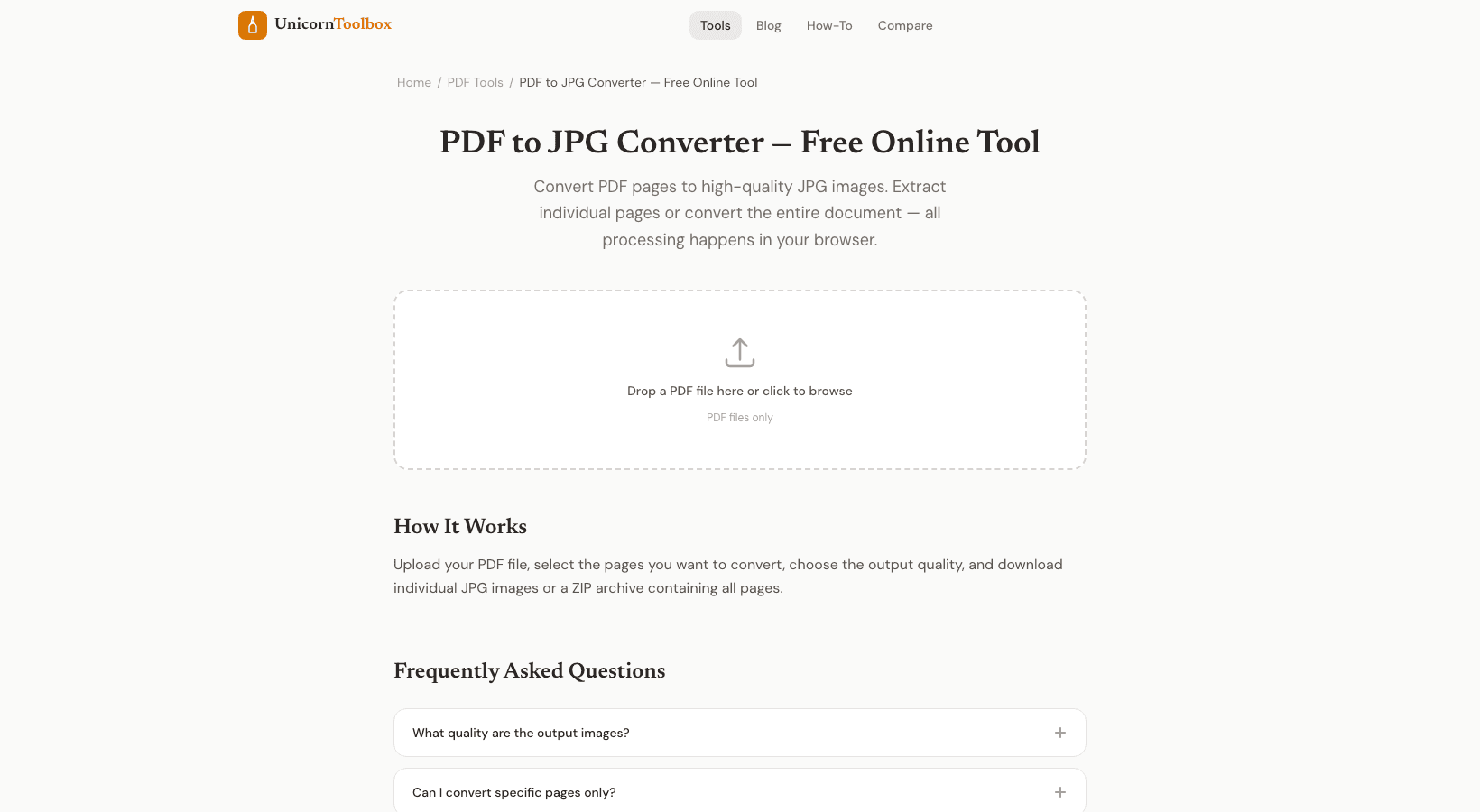 How to Convert PDF to JPG Images Online