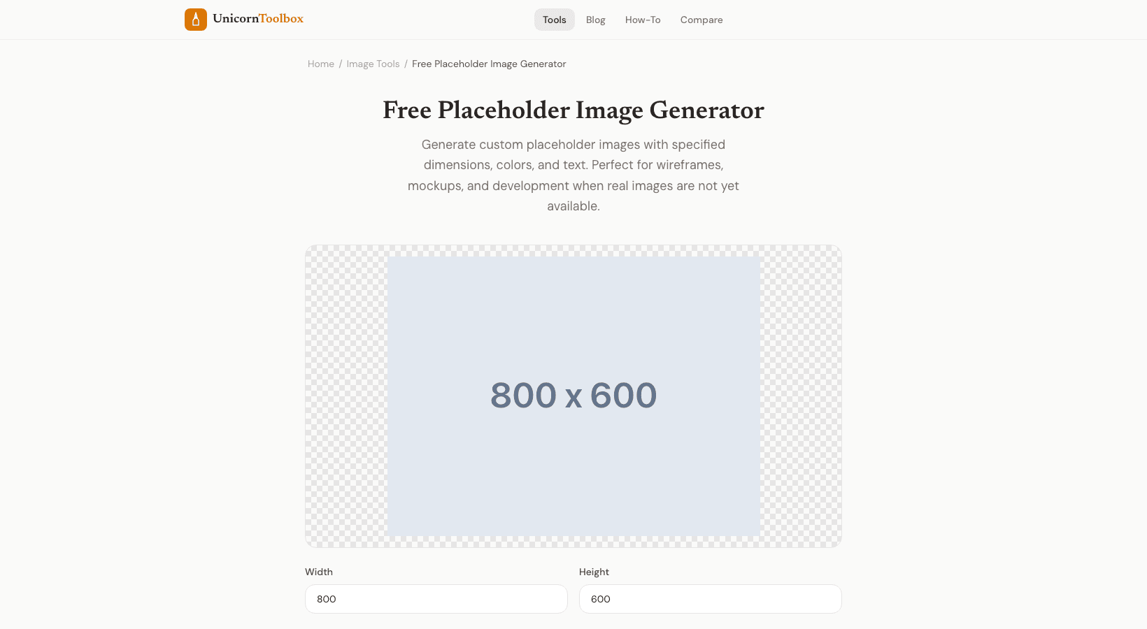 Free Placeholder Image Generator for Web Developers