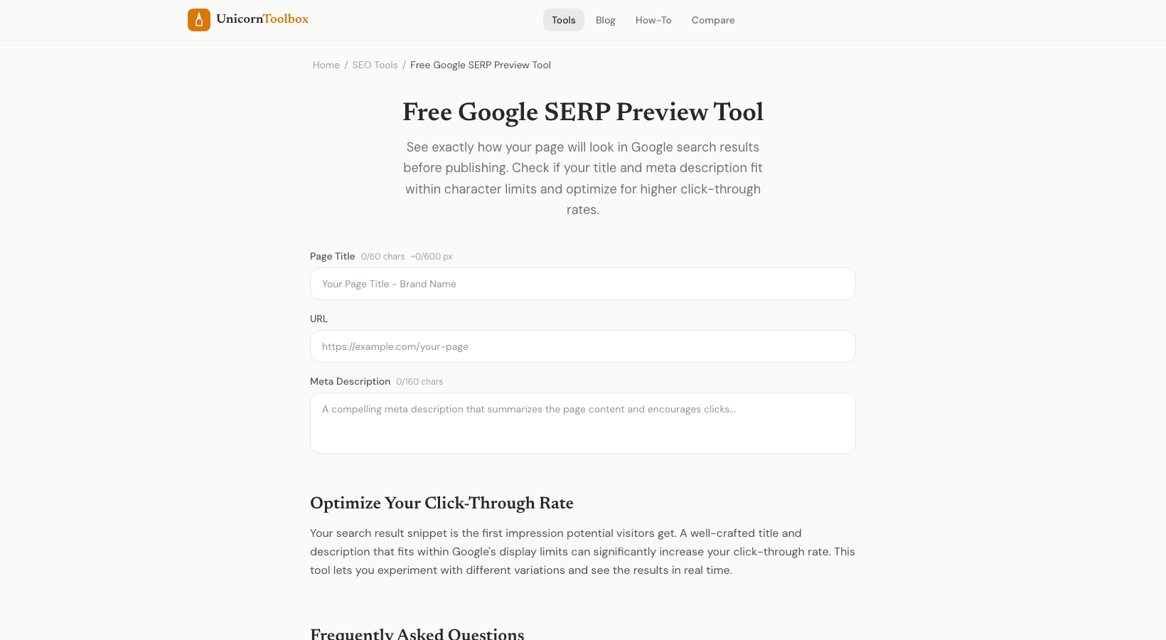 SERP Preview Tool: See How Your Page Looks on Google
