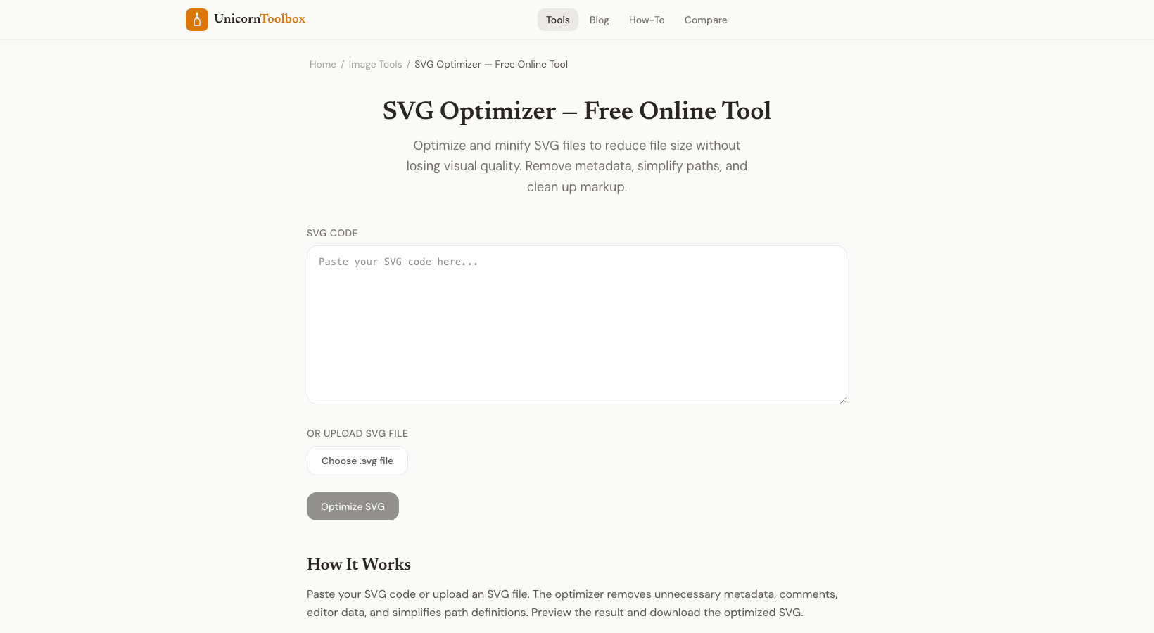 SVG Optimizer: Compress and Clean SVG Files