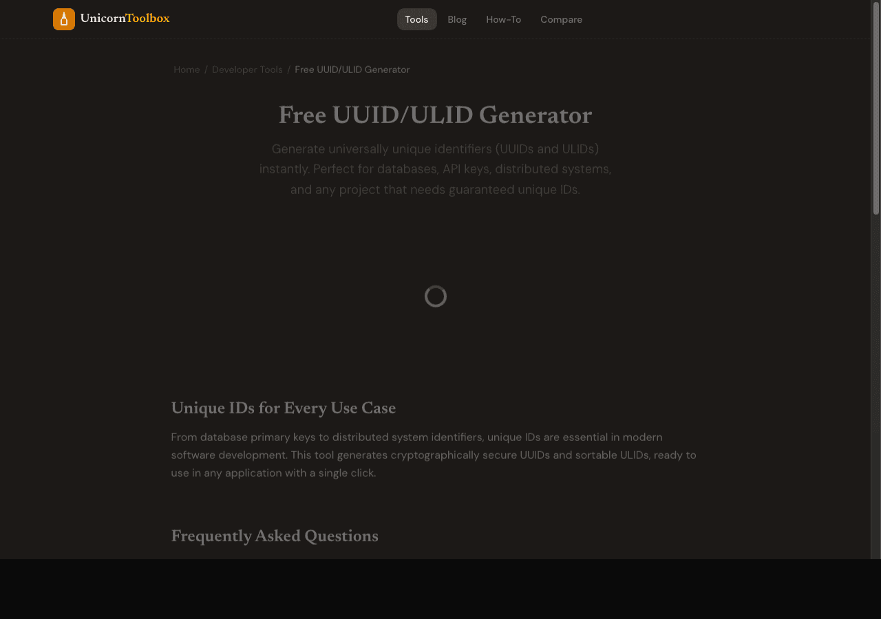 UUID Generator: Create UUID v4, ULID, and NanoID Online